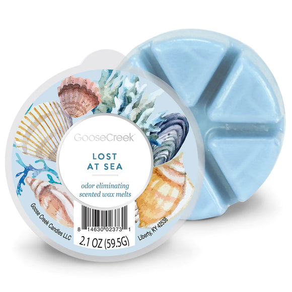 LOST AT SEA 6-Piece Wax Melts***Odor Eliminator*** by Goose Creek Candle Co.
