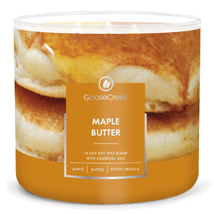 MAPLE BUTTER Large 3-Wick Candle by Goose Creek Candle Company