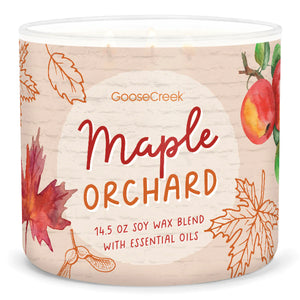 MAPLE ORCHARD Large 3-Wick Jar Candle by Goose Creek Candle Company