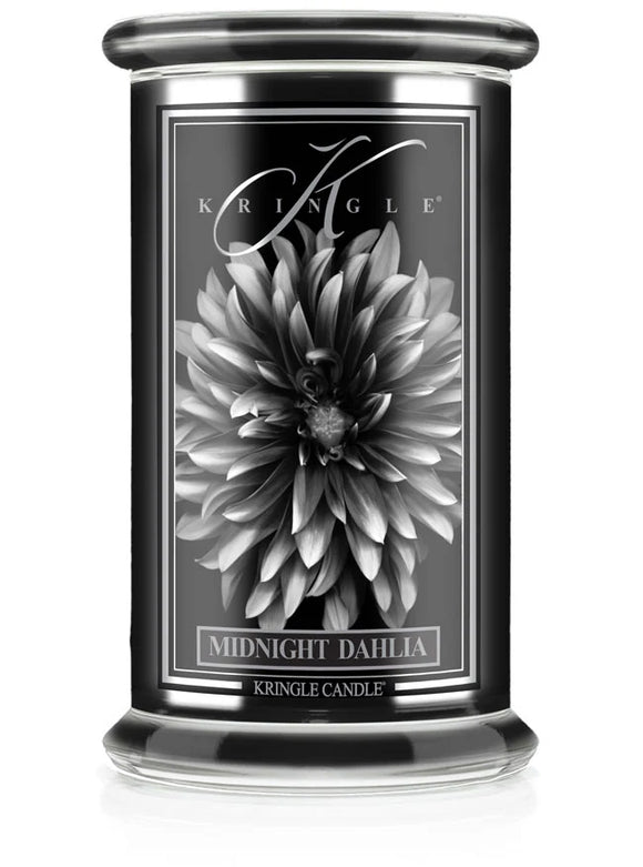 MIDNIGHT DAHLIA Large Jar Candle by Kringle Candle Company