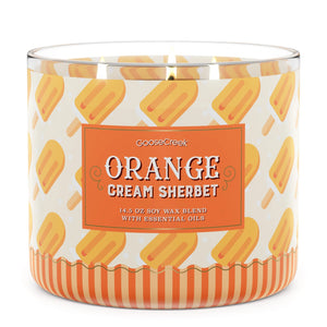 ORANGE CREAM SHERBET Large 3-Wick Jar Candle - Goose Creek Candle Company