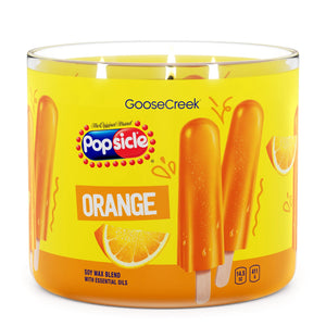 ORANGE POPSICLE Large 3-Wick Jar Candle - Goose Creek Candle Popsicle Collection