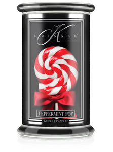 PEPPERMINT POP Large Jar Candle by Kringle Candle Company