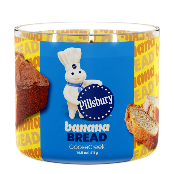 BANANA BREAD Large Jar Candle - Goose Creek Candle (Pillsbury Collection)