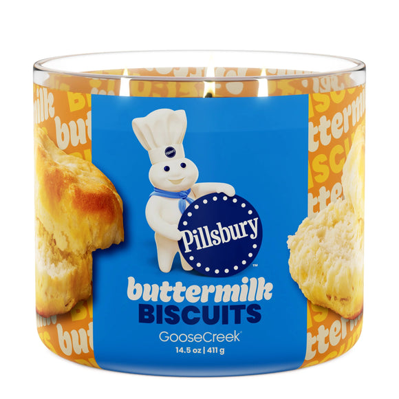BUTTERMILK BISCUITS Large Jar Candle - Goose Creek Candle (Pillsbury Collection)