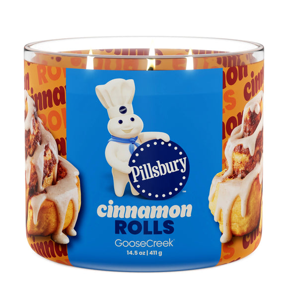 CINNAMON ROLLS Large Jar Candle - Goose Creek Candle (Pillsbury Collection)