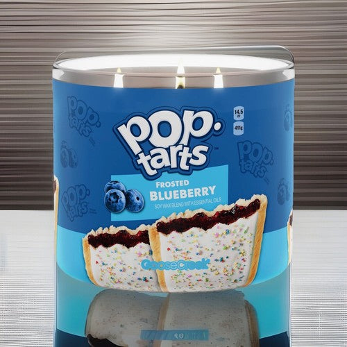 FROSTED BLUEBERRY Large Jar 3-Wick Candle - Goose Creek (Pop Tarts Collection)