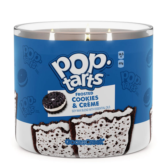FROSTED COOKIES & CREAM Large Jar 3-Wick Candle - Goose Creek (Pop Tarts Collection)