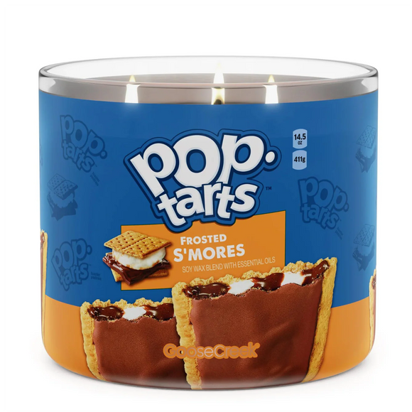 FROSTED S'MORES Large Jar 3-Wick Candle - Goose Creek Candle (Pop Tarts Collection)
