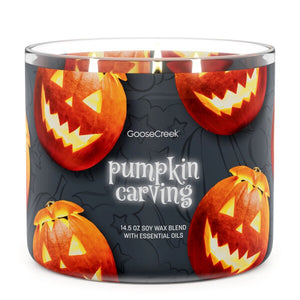 PUMPKIN CARVING Large Jar Candle - Goose Creek Candle