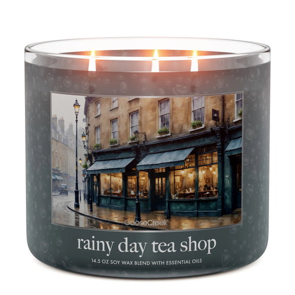 RAINY DAY TEA SHOP Large Jar Candle - Goose Creek Candle Company