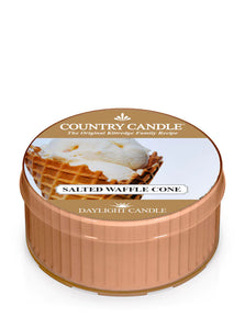 SALTED WAFFLE CONE DayLight Candle Cup from Kringle Candle Company's Country Candle Collection