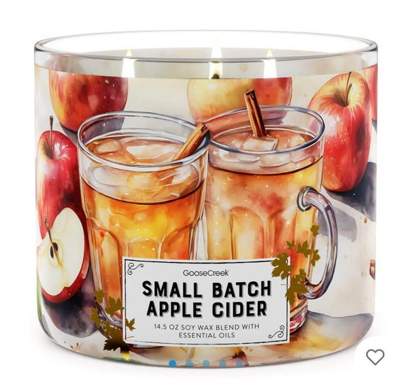 SMALL BATCH APPLE CIDER Large Jar Candle - Goose Creek Candle Company