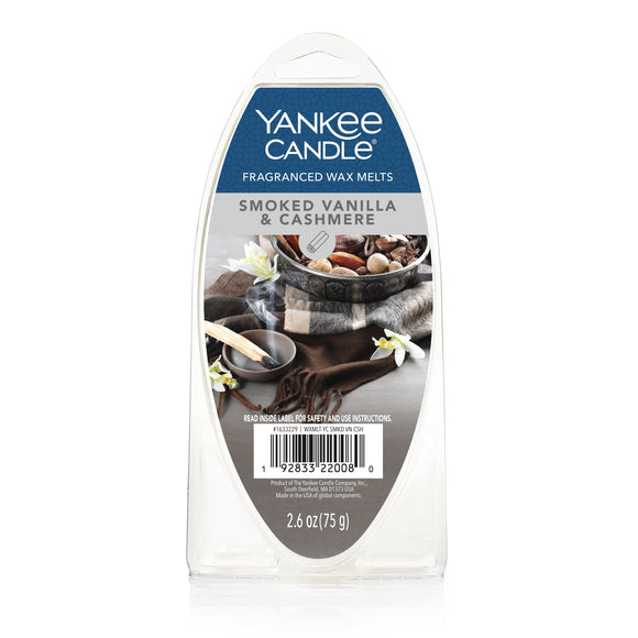 SMOKED VANILLA & CASHMERE 6-Piece Wax Melts by Yankee Candle