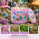 SMURFETTE'S GARDEN Large Jar 3-Wick Candle - Goose Creek Candle (A Smurfs Collection)