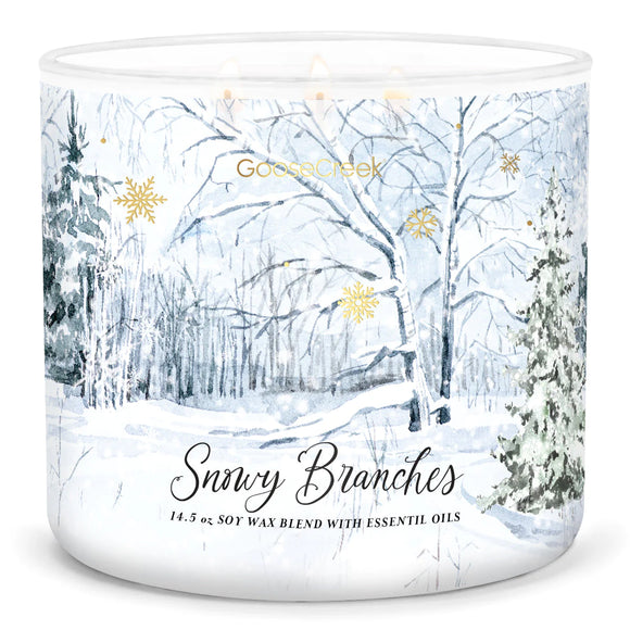 SNOWY BRANCHES Large Jar Candle by Goose Creek Candle Co.