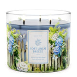 SOFT LINEN BREEZE Large Jar 3-Wick Candle - Goose Creek Candle