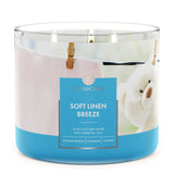SOFT LINEN BREEZE Large Jar 3-Wick Candle - Goose Creek Candle
