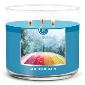 SOOTHING RAIN Large 3-Wick Jar Candle by Goose Creek Candle Co.