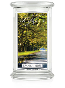 SPANISH MOSS Large Jar Candle by Kringle Candle Company