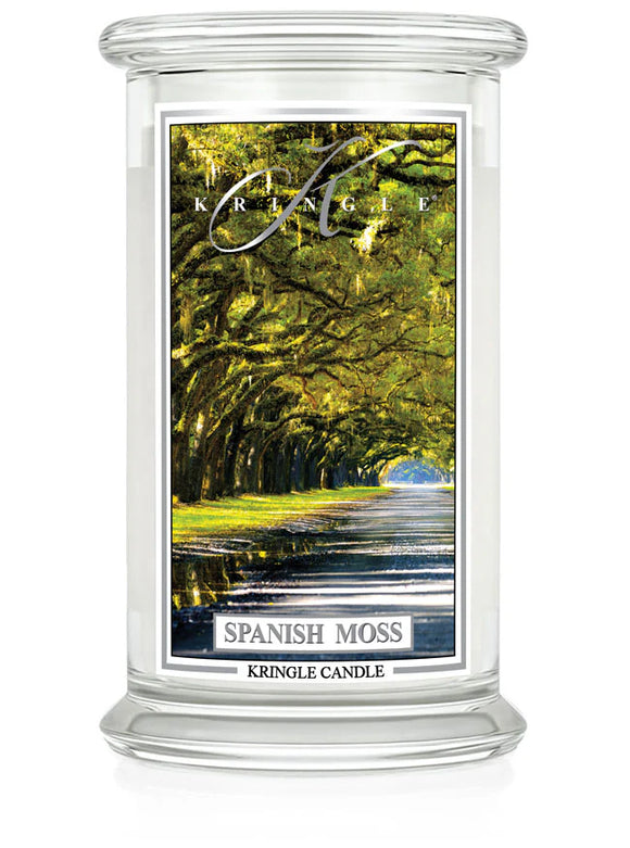 SPANISH MOSS Large Jar Candle by Kringle Candle Company