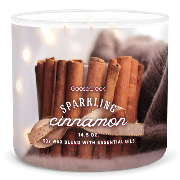 SPARLKING CINNAMON Large 3-Wick Jar Candle by Goose Creek Candle Company