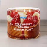 STRAWBERRY BANANA FRENCH TOAST Large Jar Candle - Goose Creek Candle (IHOP Collection)