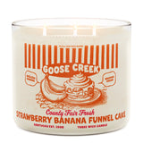 STRAWBERRY BANANA FUNNEL CAKE Large Jar Candle - Goose Creek Candle