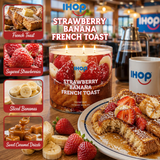 STRAWBERRY BANANA FRENCH TOAST Large Jar Candle - Goose Creek Candle (IHOP Collection)