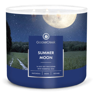 SUMMER MOON Large 3-Wick Jar Candle by Goose Creek Candle Company