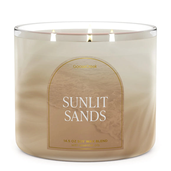 SUNLIT SANDS Large 3-Wick Jar Candle from Goose Creek Candle Company