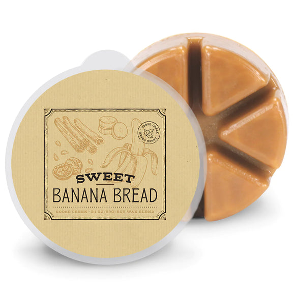 SWEET BANANA BREAD 6-Piece Wax Melts by Goose Creek Candle Company