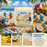 THE BEACH FIXES EVERYTHING Large Jar 3-Wick Candle - Goose Creek (A Smurfs Collection)