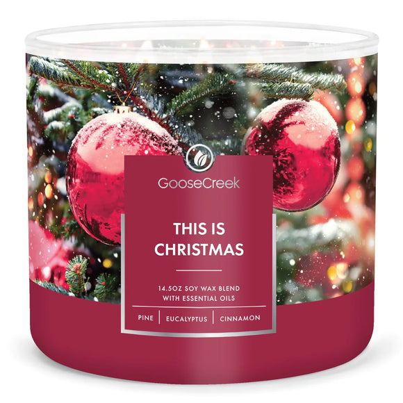 THIS IS CHRISTMAS Large 3-Wick Jar Candle by Goose Creek Candle Company