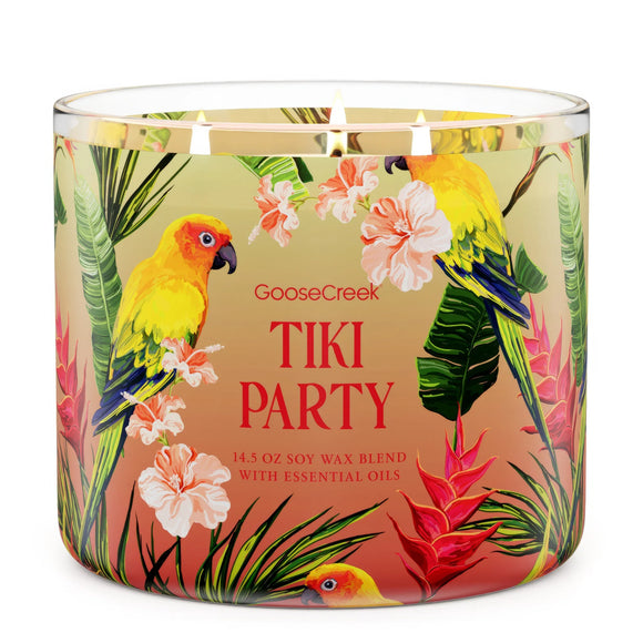 TIKI PARTY 3-Wick Large Jar Candle by Goose Creek Candle Company