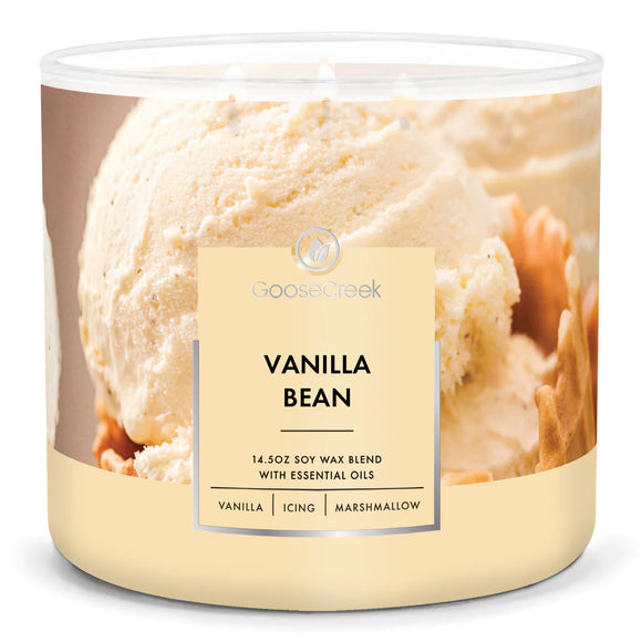 VANILLA BEAN Large 3-Wick Large Jar Candle by Goose Creek Candle Company