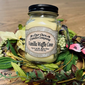 VANILLA WAFFLE CONE Mini Jar Candle by Our Own Candle Company