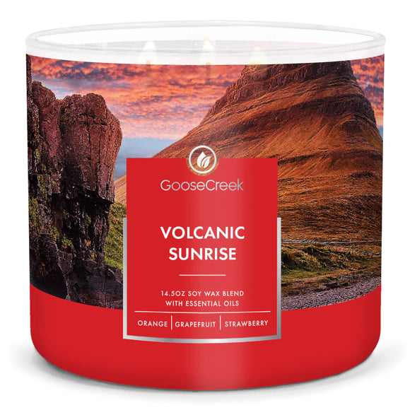 VOLCANIC SUNRISE Large 3-Wick Candle by Goose Creek Candle company