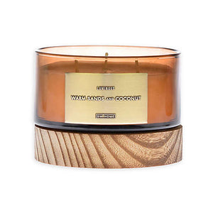 LUMINOUS WARMS SANDS AND COCONUT Medium 3-Wick Jar Candle - DW Home