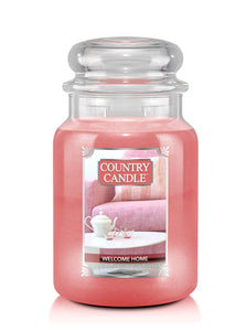 WELCOME HOME Large Jar Candle from Kringle Candle Company's Country Candle Collection