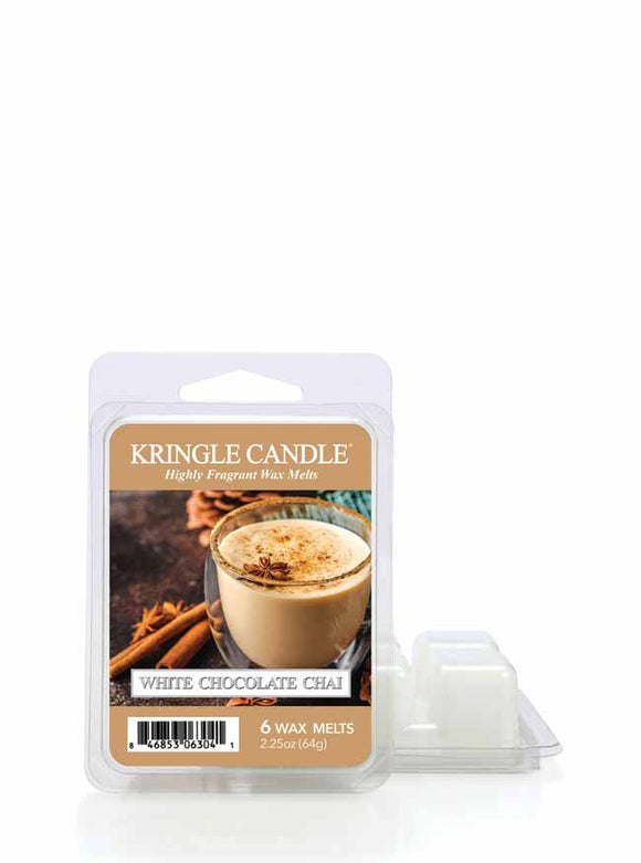 WHITE CHOCOLATE CHAI 6-Piece Wax Melts by Kringle Candle Company
