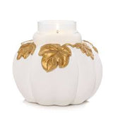 WHITE PUMPKIN Resin Jar Candle Holder - Yankee Candle