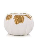 WHITE PUMPKIN Resin Jar Candle Holder - Yankee Candle