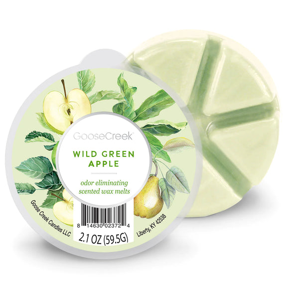 WILD GREEN APPLE 6-Piece Wax Melt***Odor Eliminator*** by Goose Creek Candle Co.