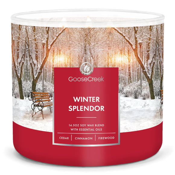 WINTER SPLENDOR Large 3-Wick Jar Candle by Goose Creek Candle Company