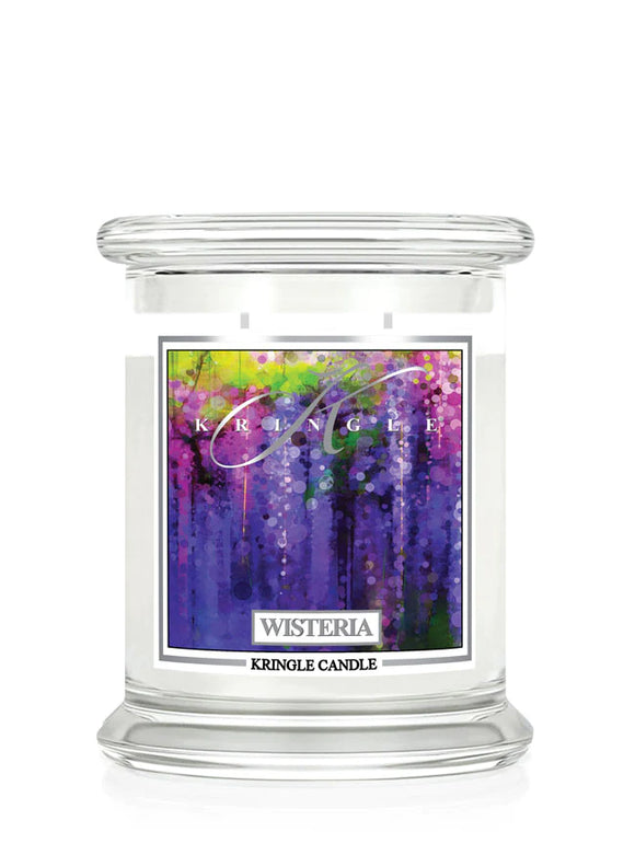 WISTERIA 2-Wick Medium Jar Candle by Kringle Candle Company