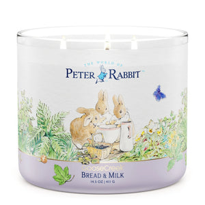 PETER RABBIT - BREAD & MILK Large Jar Candle by Goose Creek Candle Company