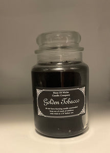 GOLDEN TOBACCO 24 oz Large Jar Candle