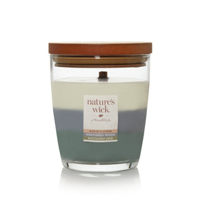 AGAVE FLOWER, WEATHERED WOOD & SUCCULENT JADE Medium Jar Candle from WoodWick's Nature's Wick Collection