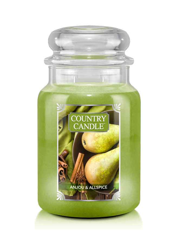 ANJOU & ALLSPICE Large Jar Candle from Kringle Candle Company's Country Candle Collection